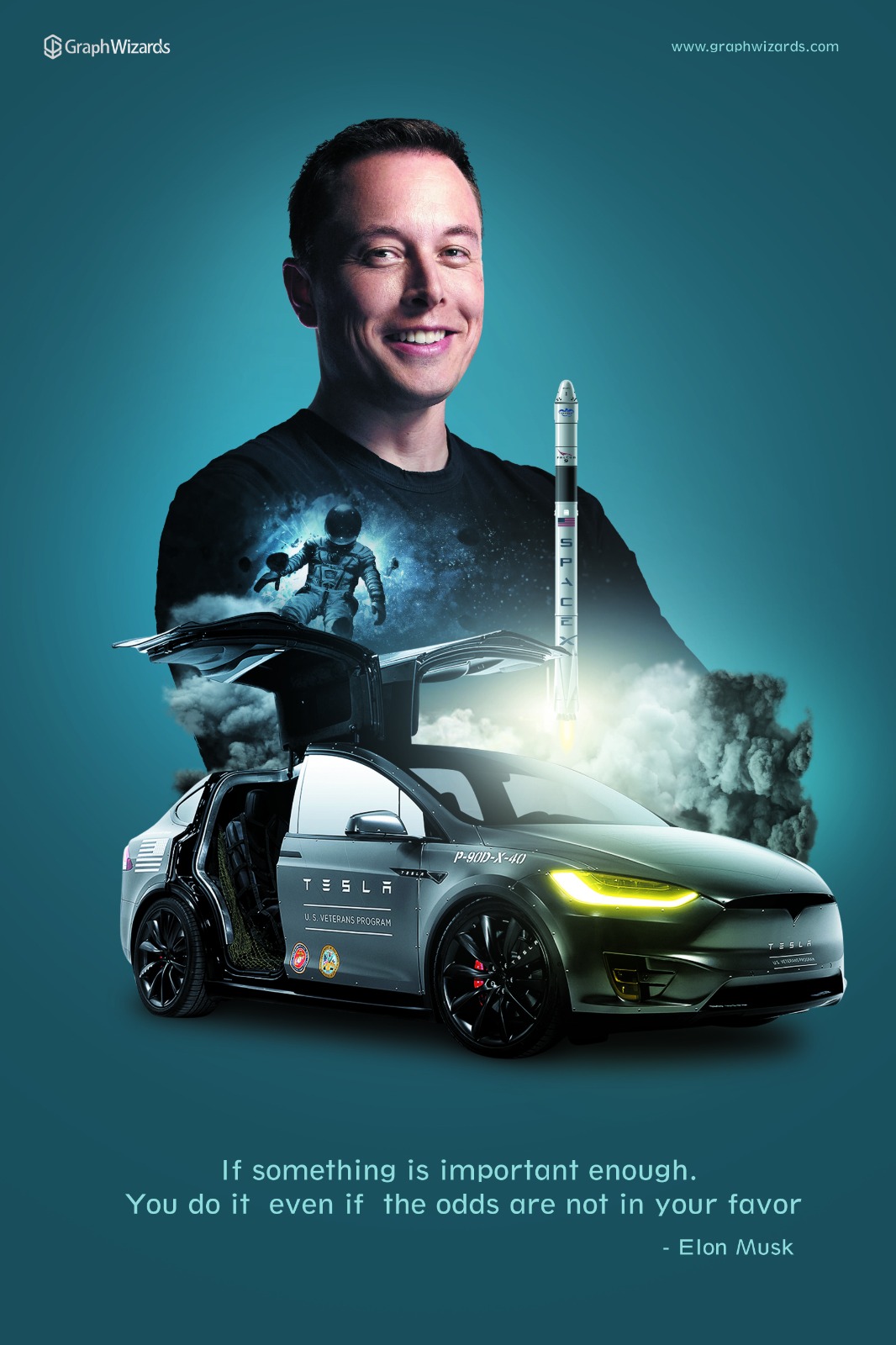 Achievements - Elon Musk Poster Artwork