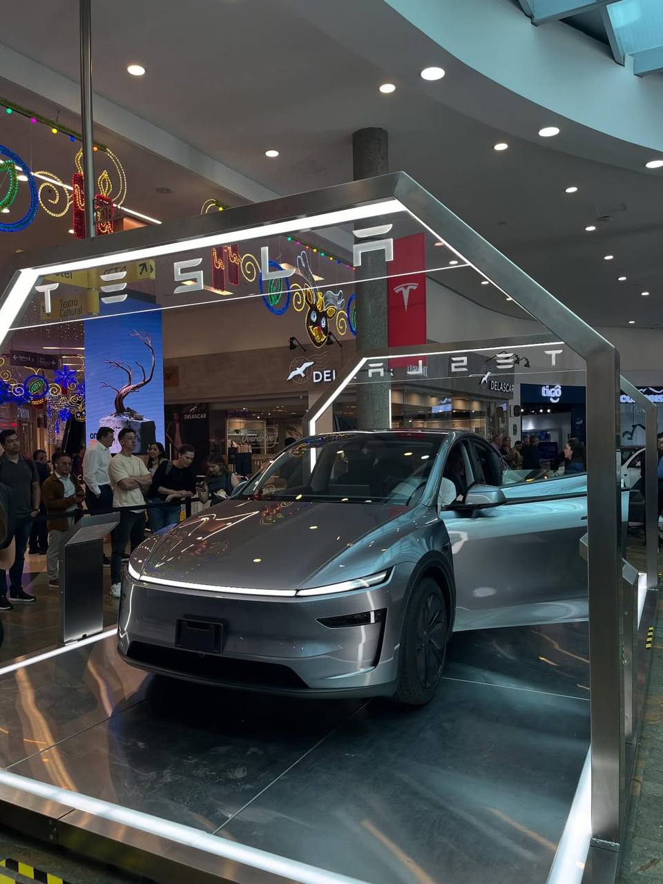 Tesla Futuristic Pavilion Booth Showcase