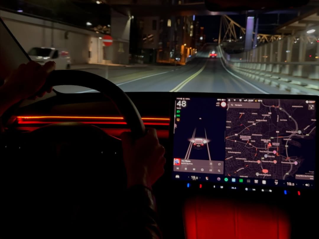 Tesla Steering Wheel and Display